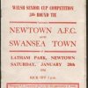 Newtown AFC v Swansea FA Cup 1956.